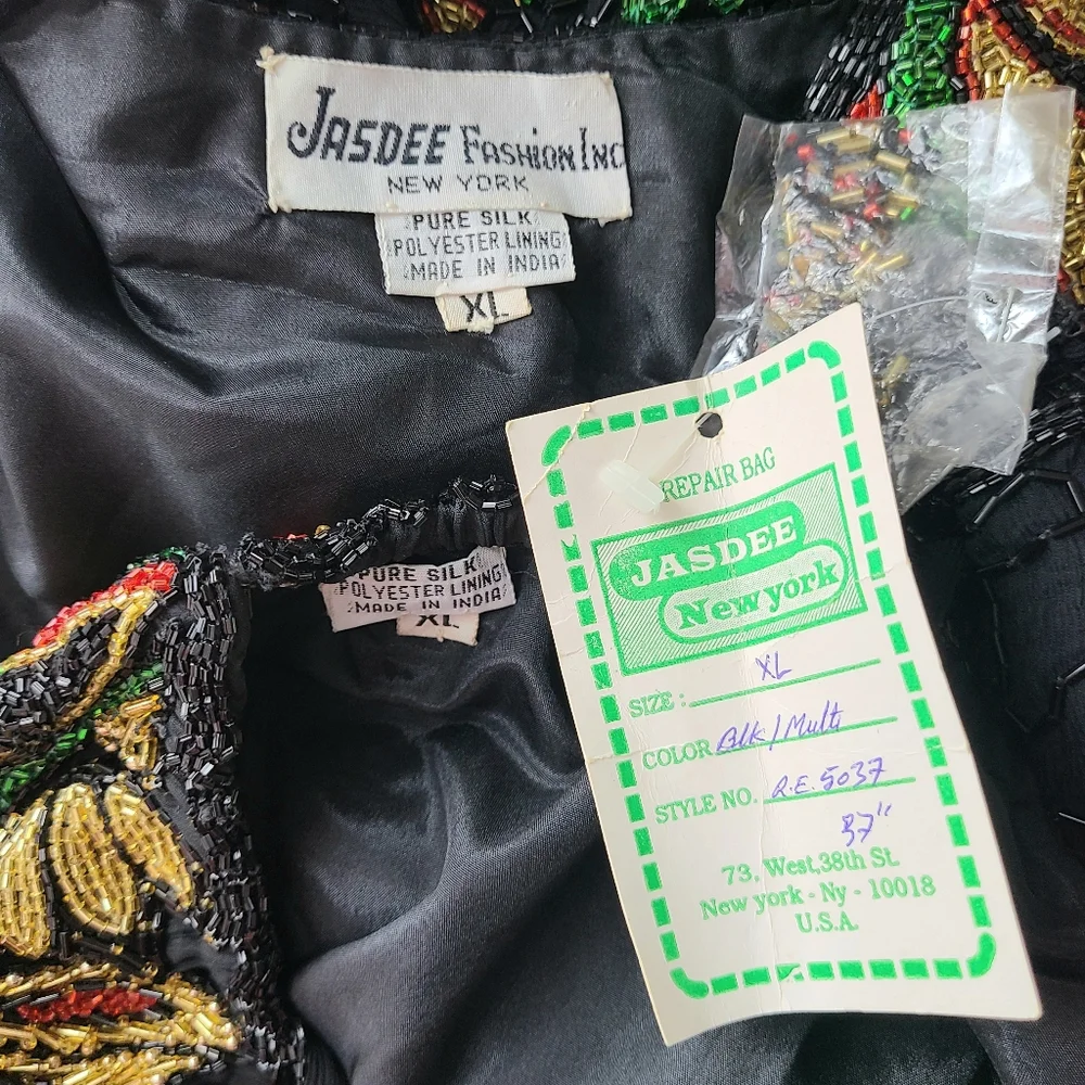 NWT JASDEE Beaded Vintage Bolero Jacket Dress Vintage Set